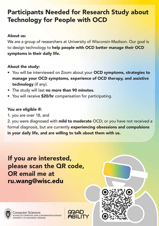 University of Wisconsin-Madison OCD Study