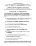Ground Rules For Support Groups Flyer
